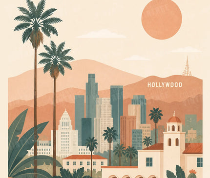affiches los angeles style boho