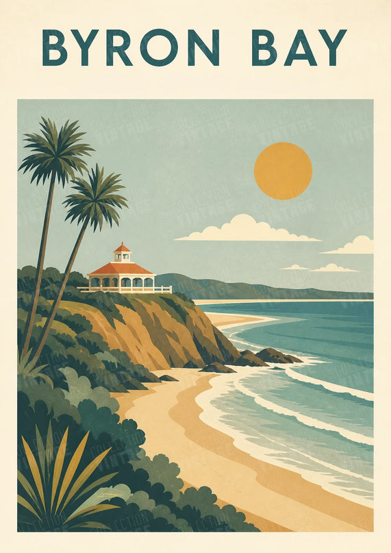 affiche australie style graphique
