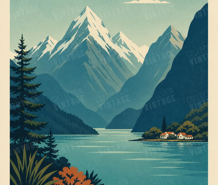 affiche nouvelle-zélande panoramique