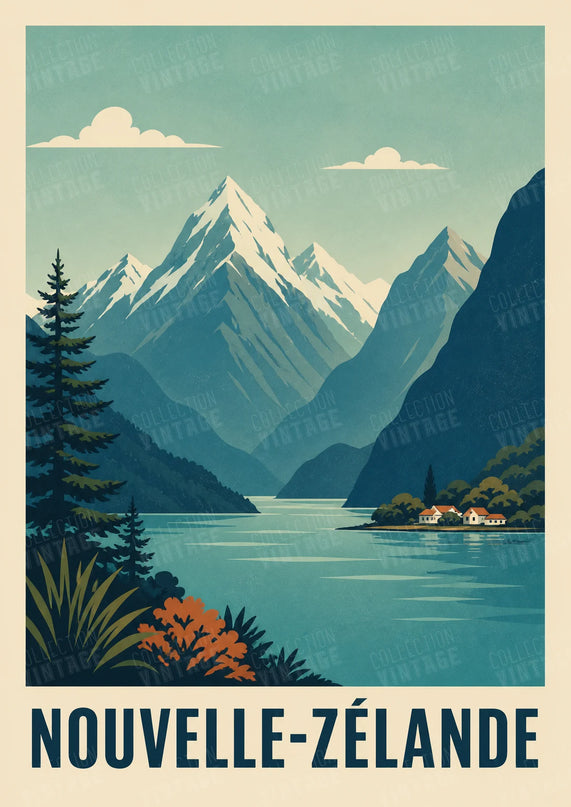 affiche nouvelle-zélande panoramique