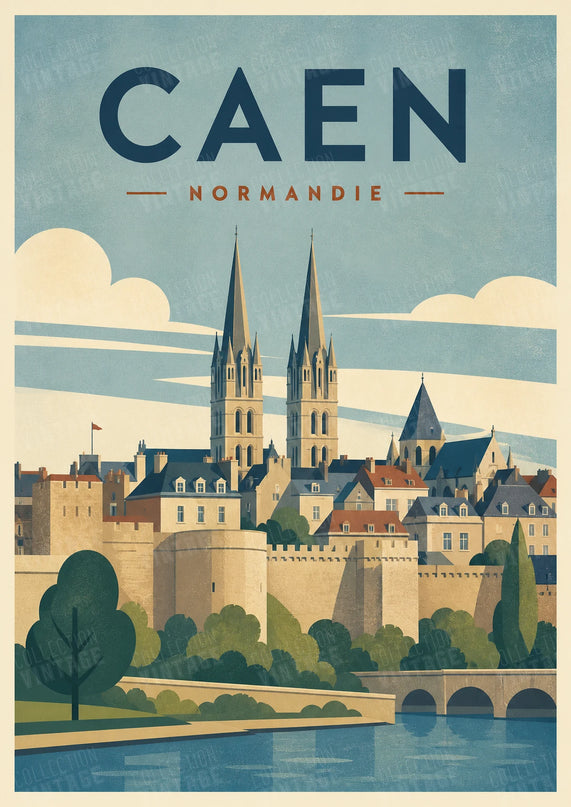affiche caen poster mural design