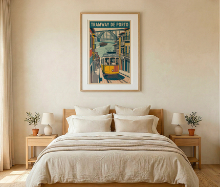 affiches porto tramway vintage 1