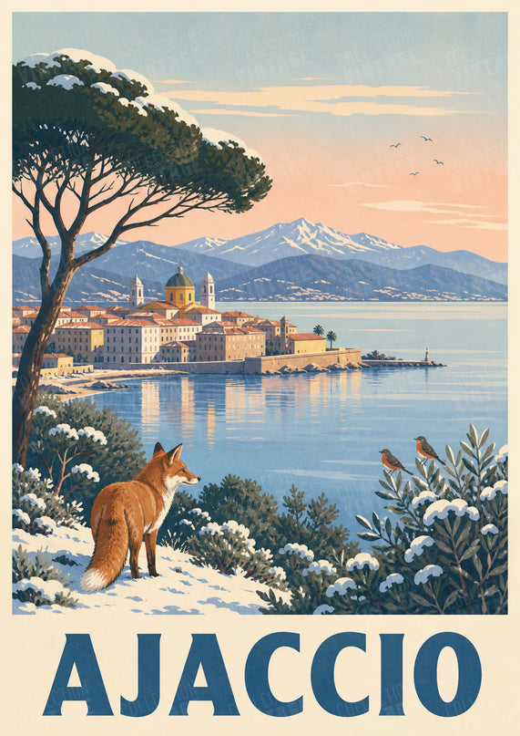 affiche ajaccio hiver