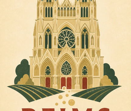 affiche reims déco murale vintage chic