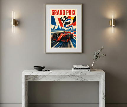 affiche grand prix f1 poster mural haute qualité