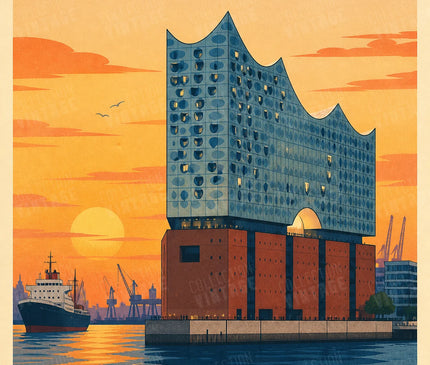 affiche elbphilharmonie hambourg