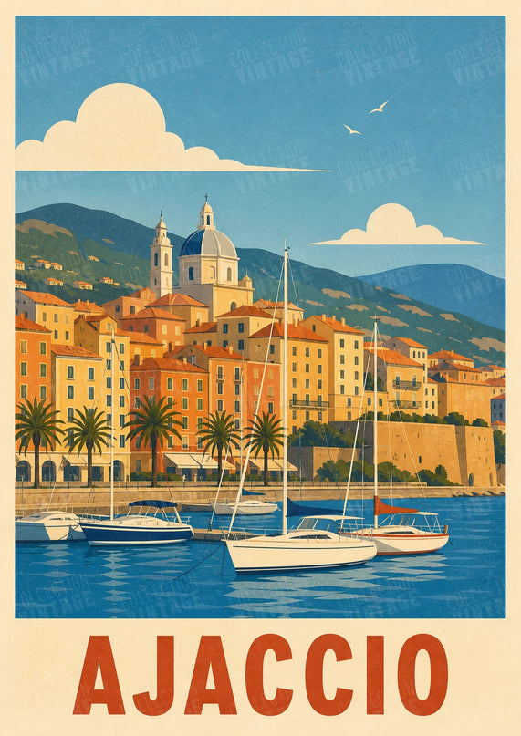 affiche ajaccio vieux port