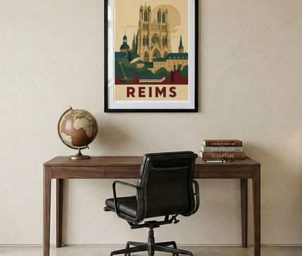 affiche reims décoration bureau