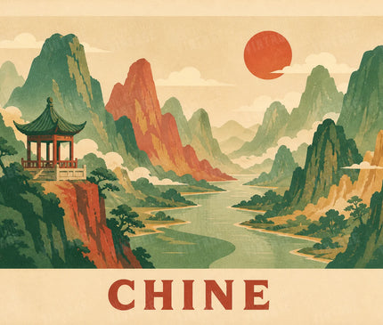 affiches chine peinture traditionnelle