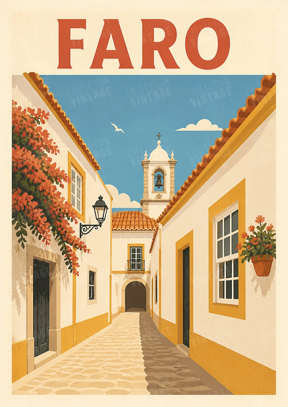 affiche vieille ville de faro