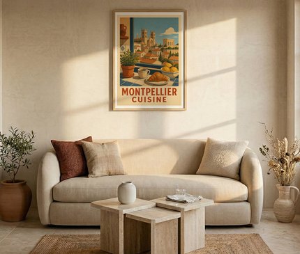 affiche montpellier deco murale cuisine