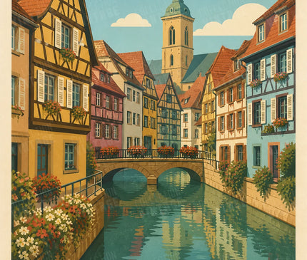 affiche colmar centre historique