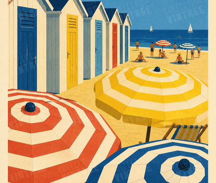 affiche deauville style peinture vintage