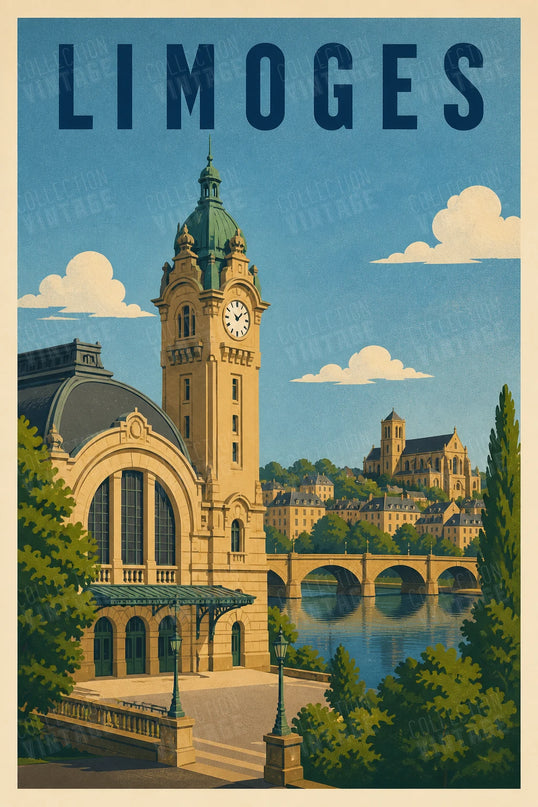 affiche vintage limoges deco couloir