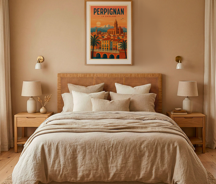 affiche murale couleur chaude perpignan