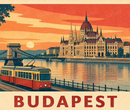affiches budapest style urban sketch