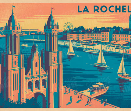 affiche la rochelle format paysage