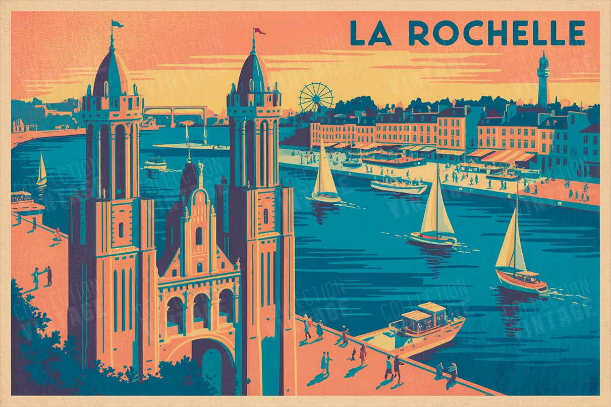 affiche la rochelle format paysage