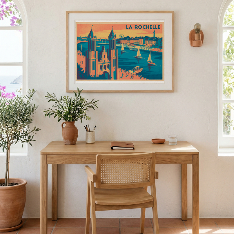 affiche la rochelle format paysage