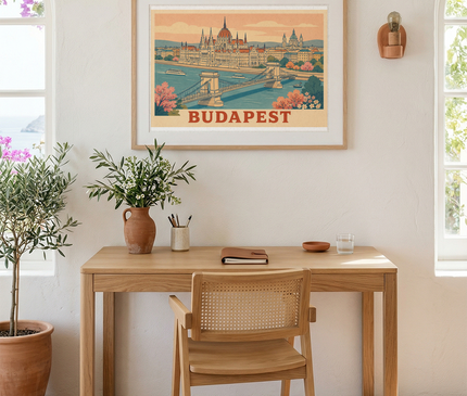 affiches budapest ligne continue dessin