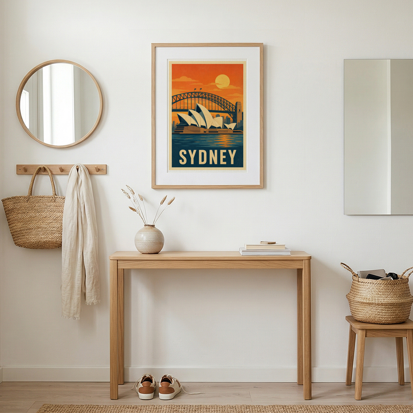 affiche sydney travel poster vintage