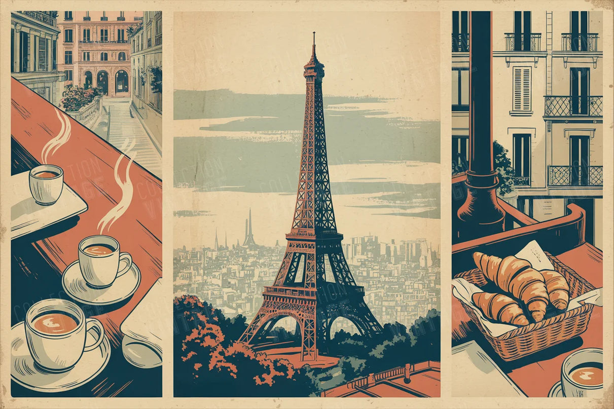 affiche paris salon vintage