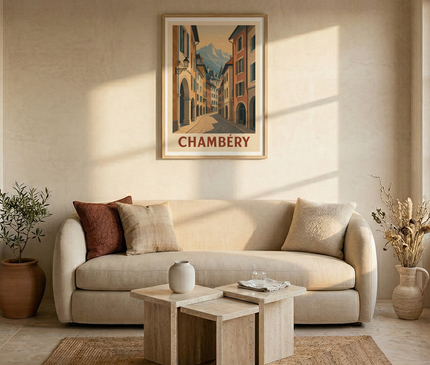 affiche ruelles de chambéry