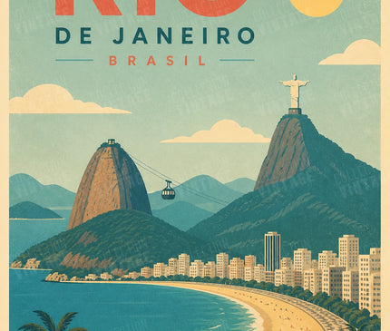 affiche rio de janeiro grand format