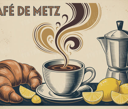 affiche metz pour café