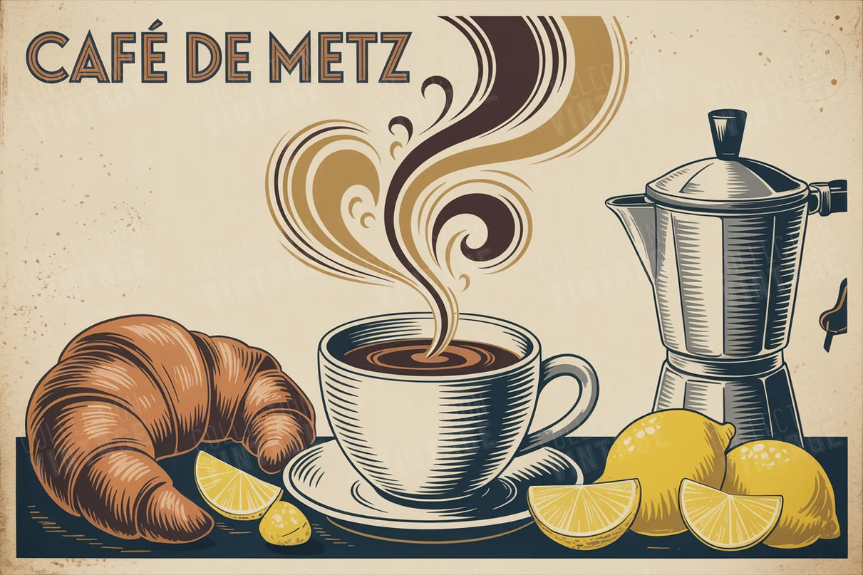 affiche metz pour café