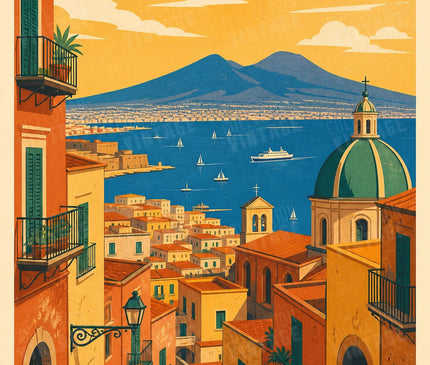 affiche naples centre historique