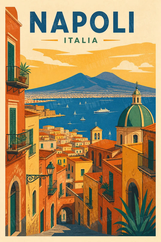 affiche naples centre historique