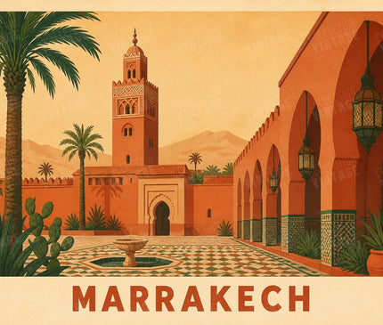 affiche marrakech décoration intérieure