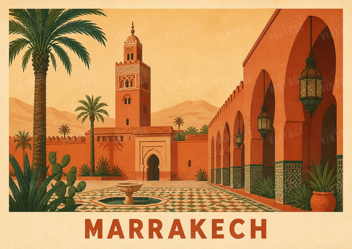 affiche marrakech décoration intérieure