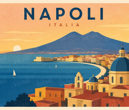 affiche naples baie
