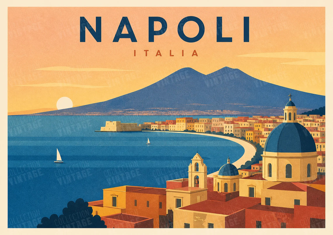 affiche naples baie