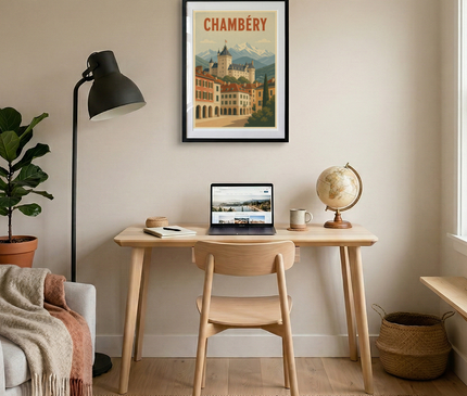 affiche chambéry style poster ancien