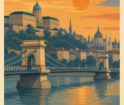 Affiche Vintage Budapest