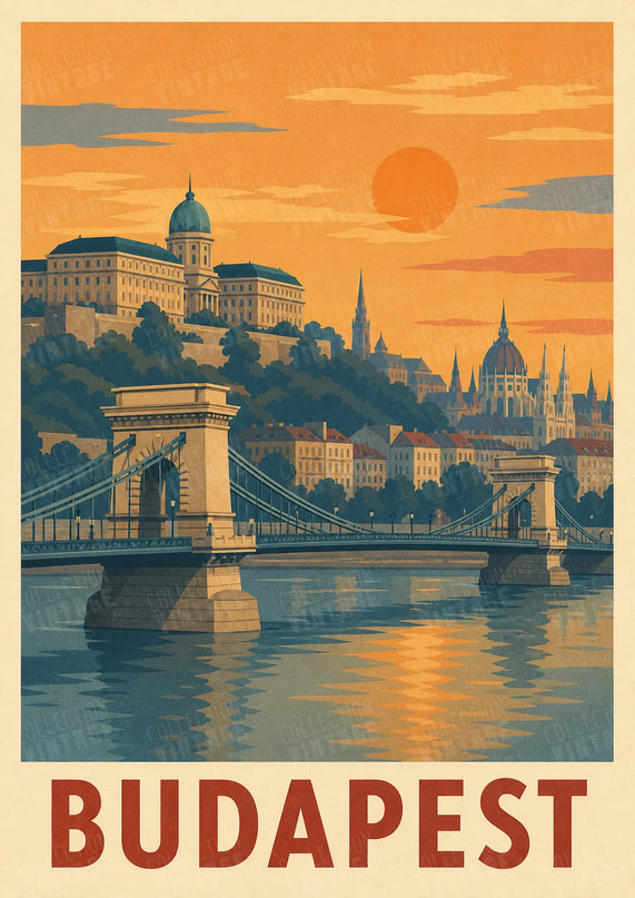 Affiche Vintage Budapest