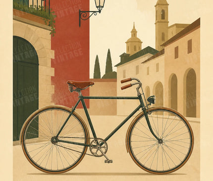 affiche vélo ancien style rétro