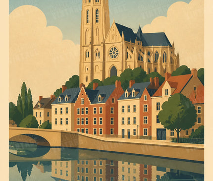 affiche saint-quentin minimaliste