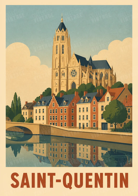 affiche saint-quentin minimaliste