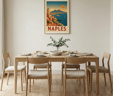 affiche naples poster géométrique