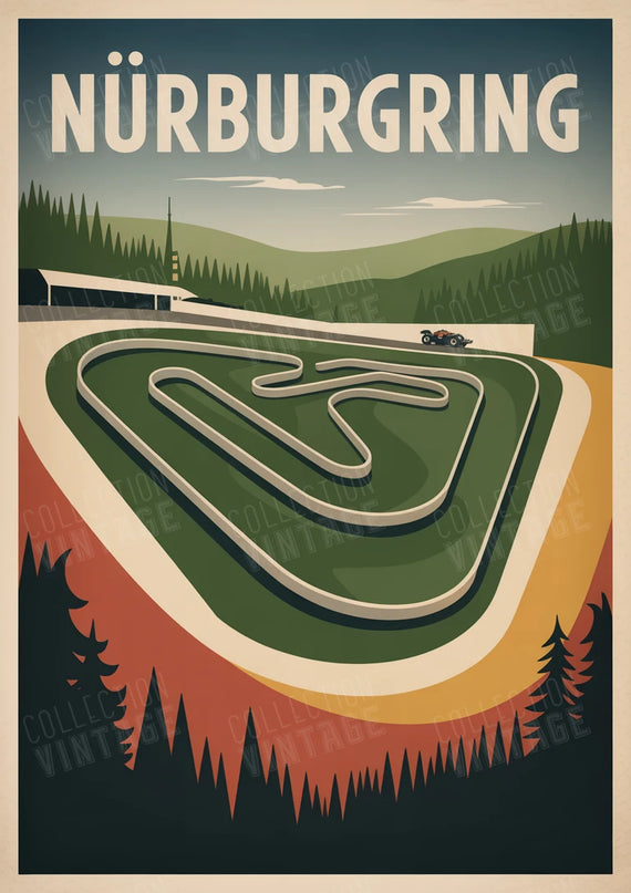 affiche nürburgring décoration garage