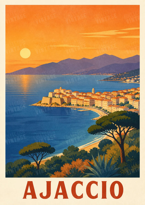 affiche ajaccio point de vue