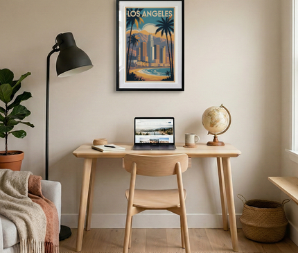 affiches los angeles poster géant vintage