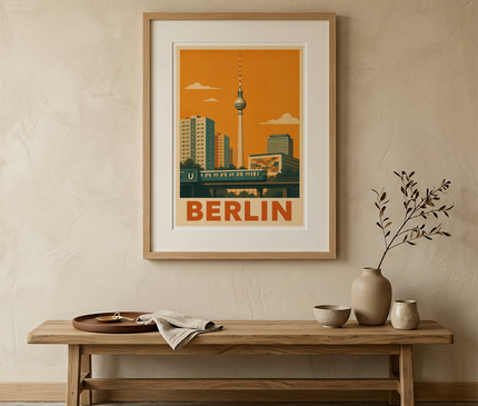 affiche berlin style années 70