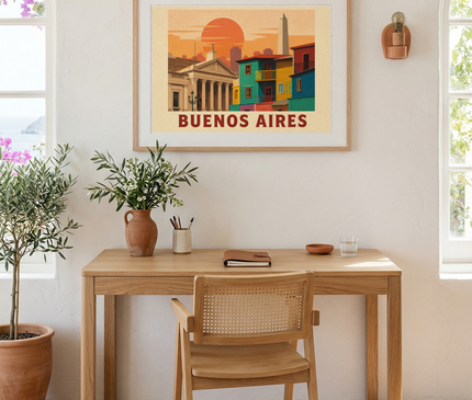 affiches argentine architecture vintage