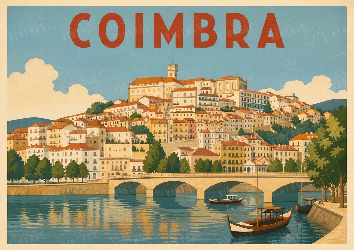 affiche coimbra vieille ville