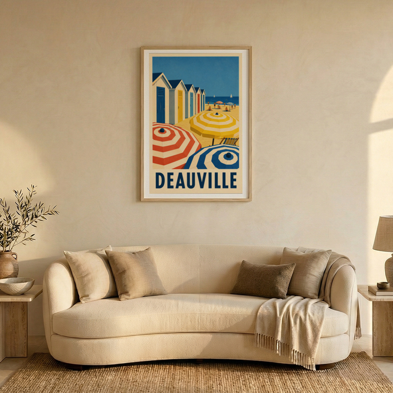 affiche deauville style peinture vintage